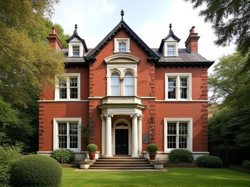 Restored Victorian villa at Heaton Park, Manchester
